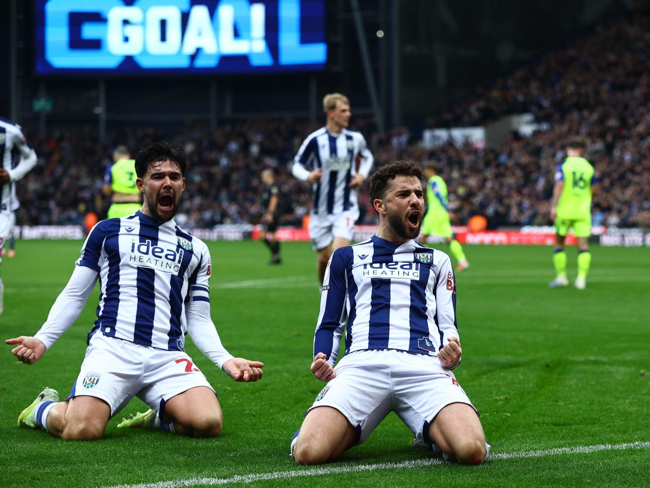 Mikey Johnston celebrates scoring against PNE