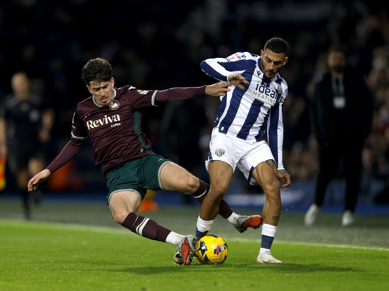 Karlan Grant in action against Swansea