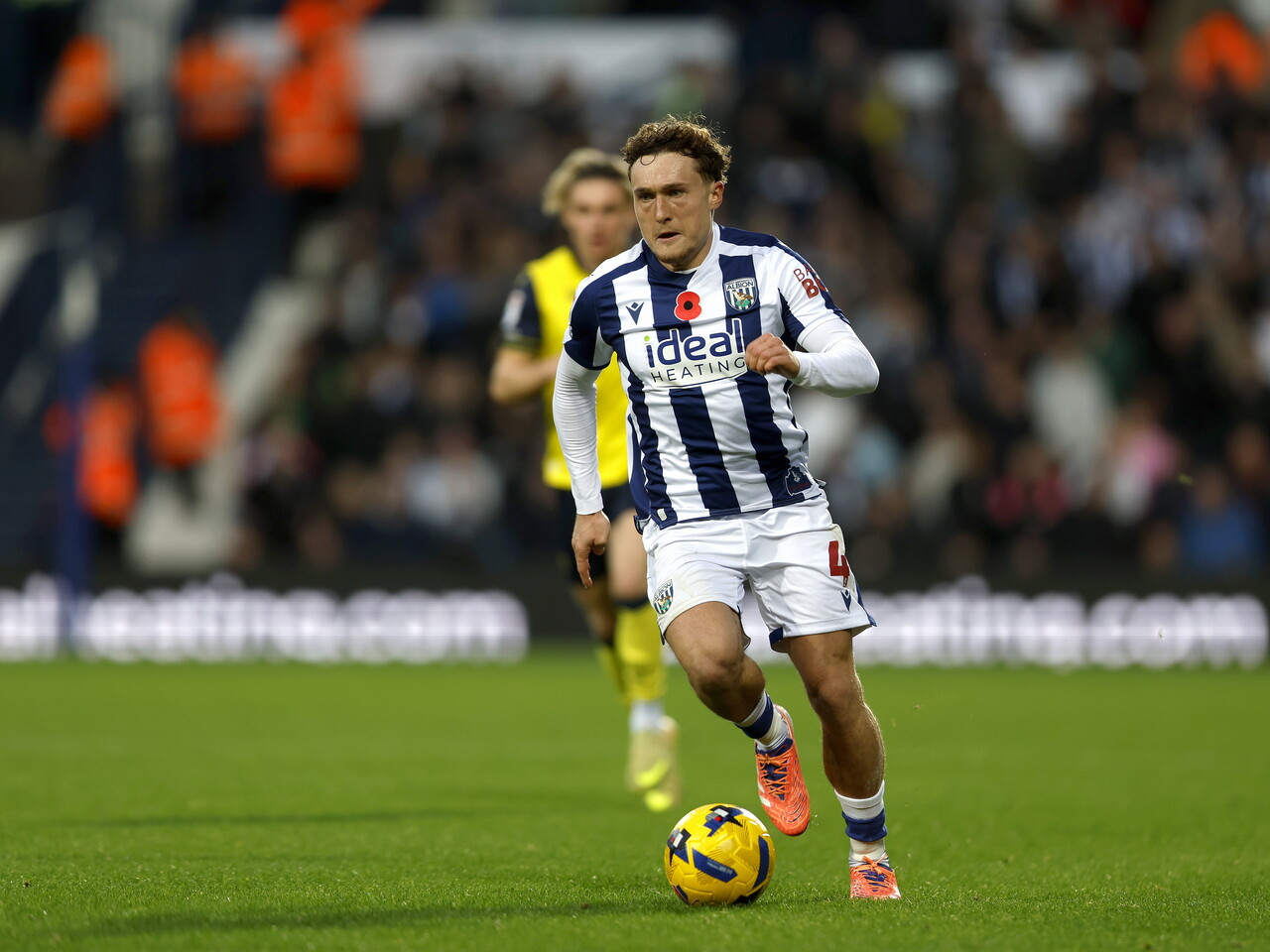 Callum Styles on the ball against Oxford