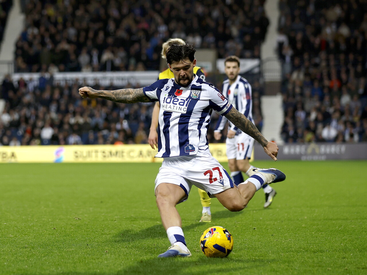 Alex Mowatt on the ball against Oxford