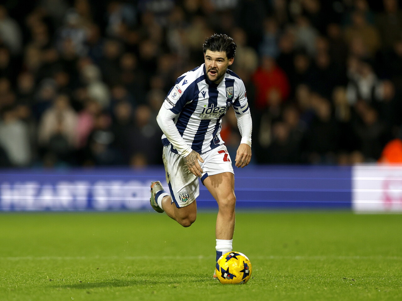 Alex Mowatt on the ball against Swansea 