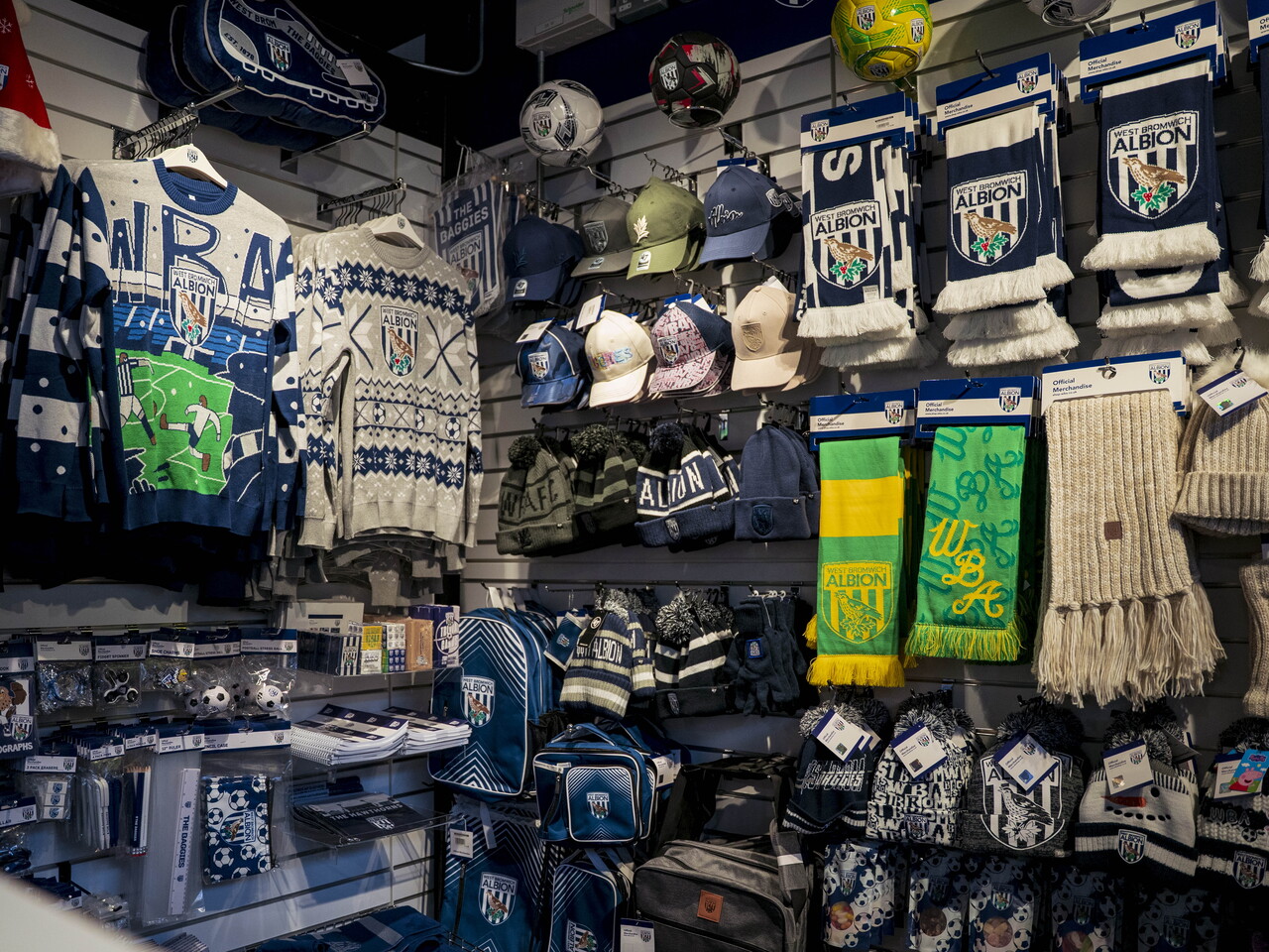 A general photo of the Albion Alcove club shop in West Bromwich