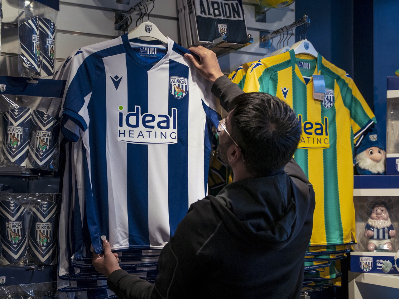 A general photo of the Albion Alcove club shop in West Bromwich