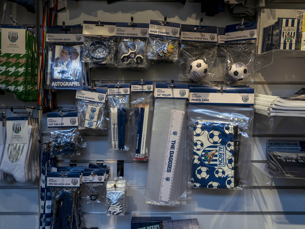 A general photo of the Albion Alcove club shop in West Bromwich