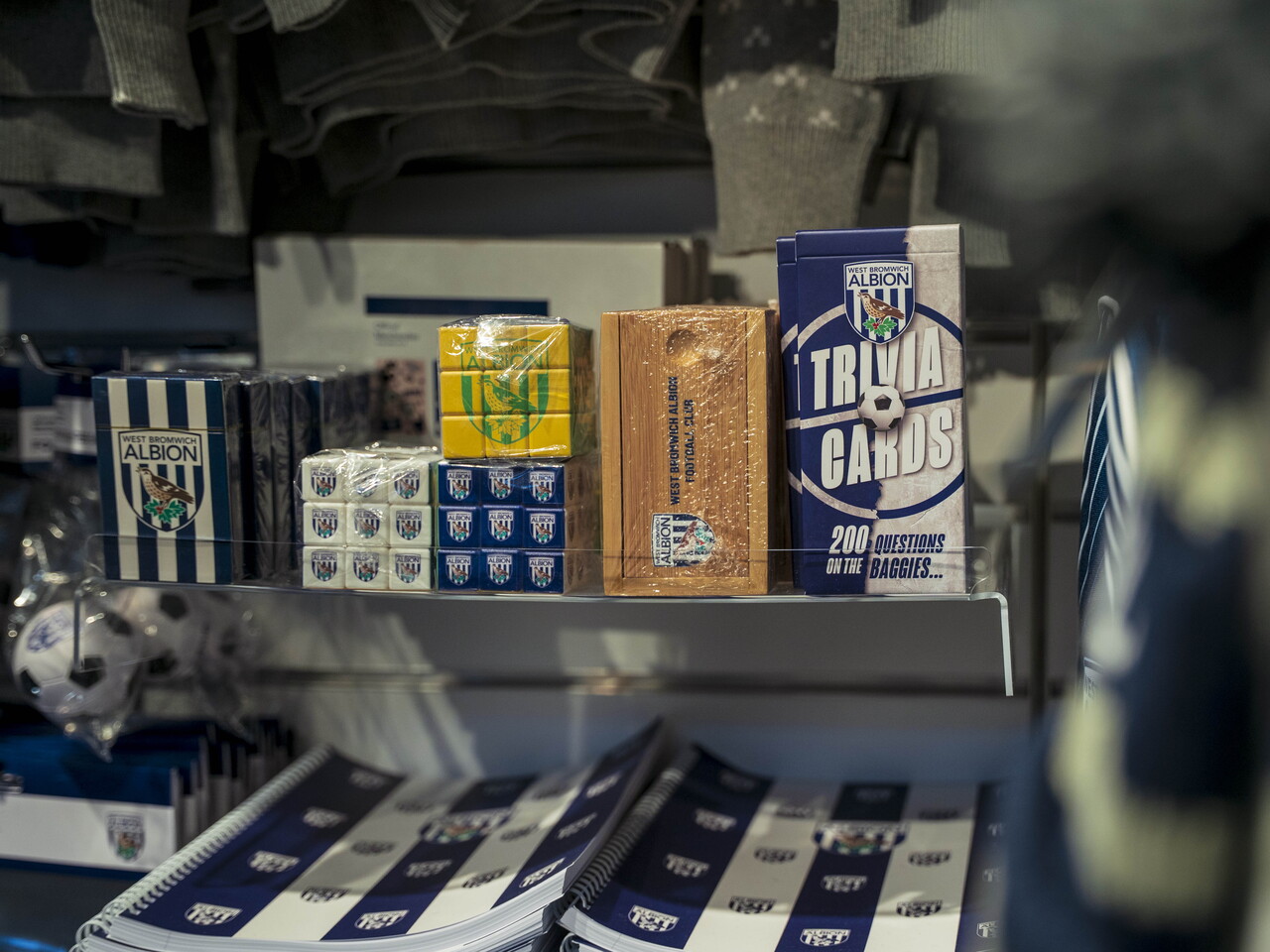 A general photo of the Albion Alcove club shop in West Bromwich