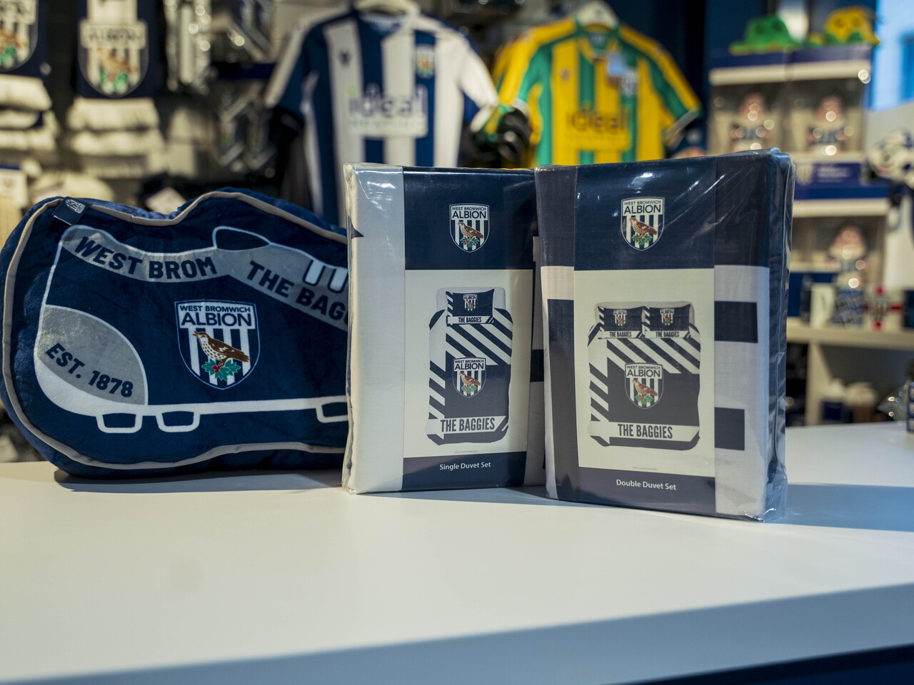 A general photo of the Albion Alcove club shop in West Bromwich