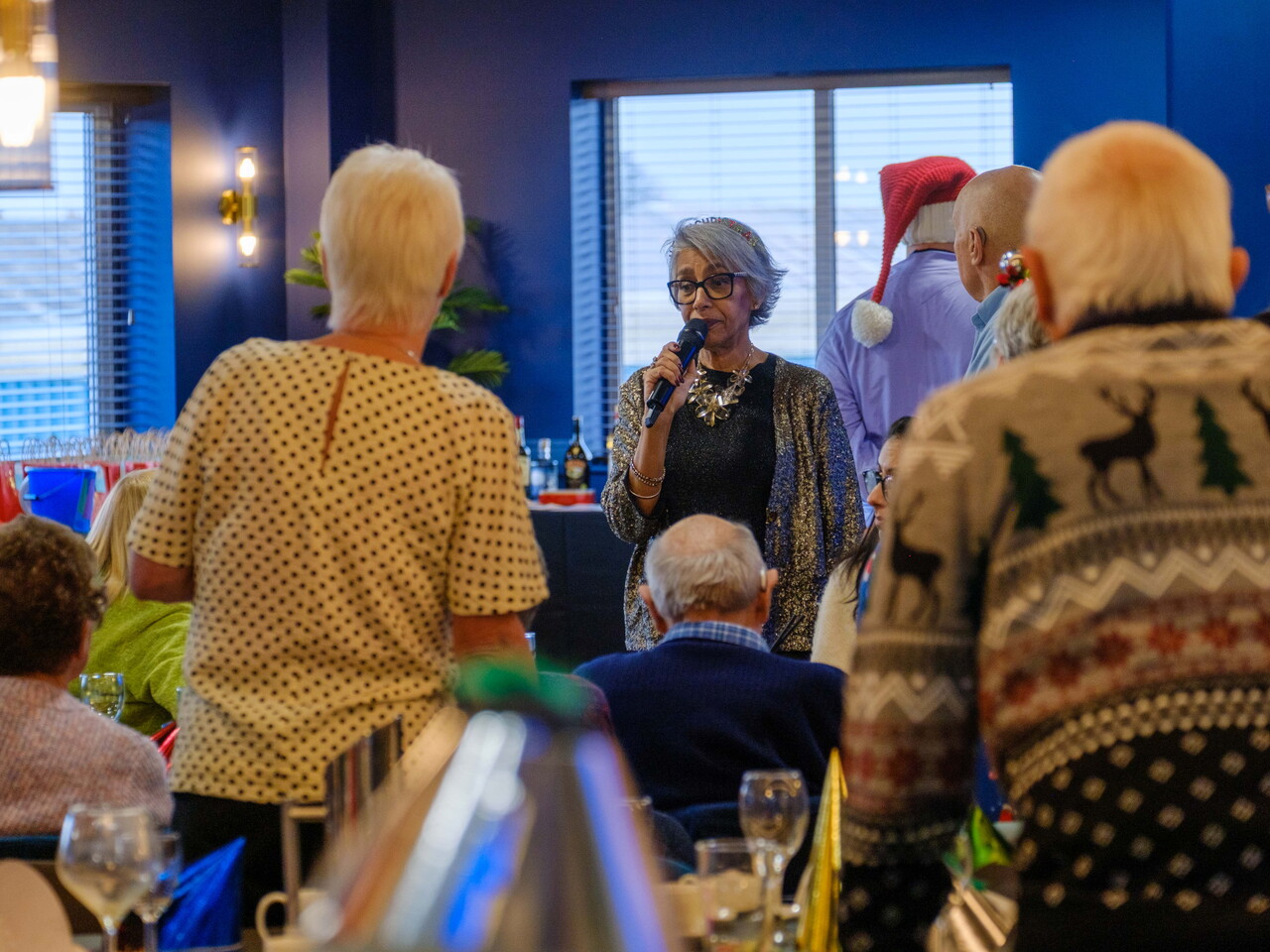 Gurdial thanking guest.