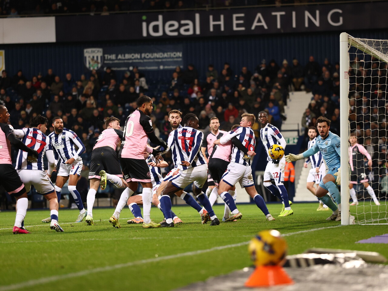 The ball hits Ousmane Diakité and goes in for QPR 