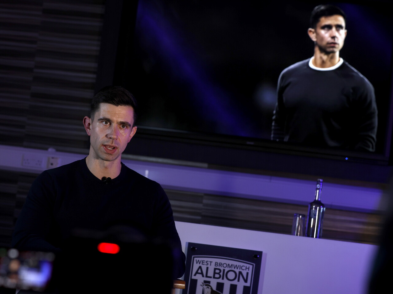 Eric Ramsay being interviewed by WBA TV