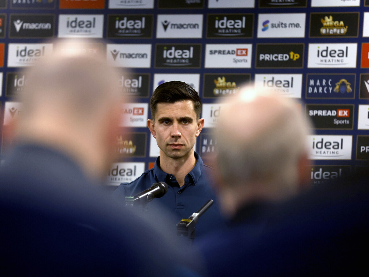 Eric Ramsay speaking to the media during a press conference