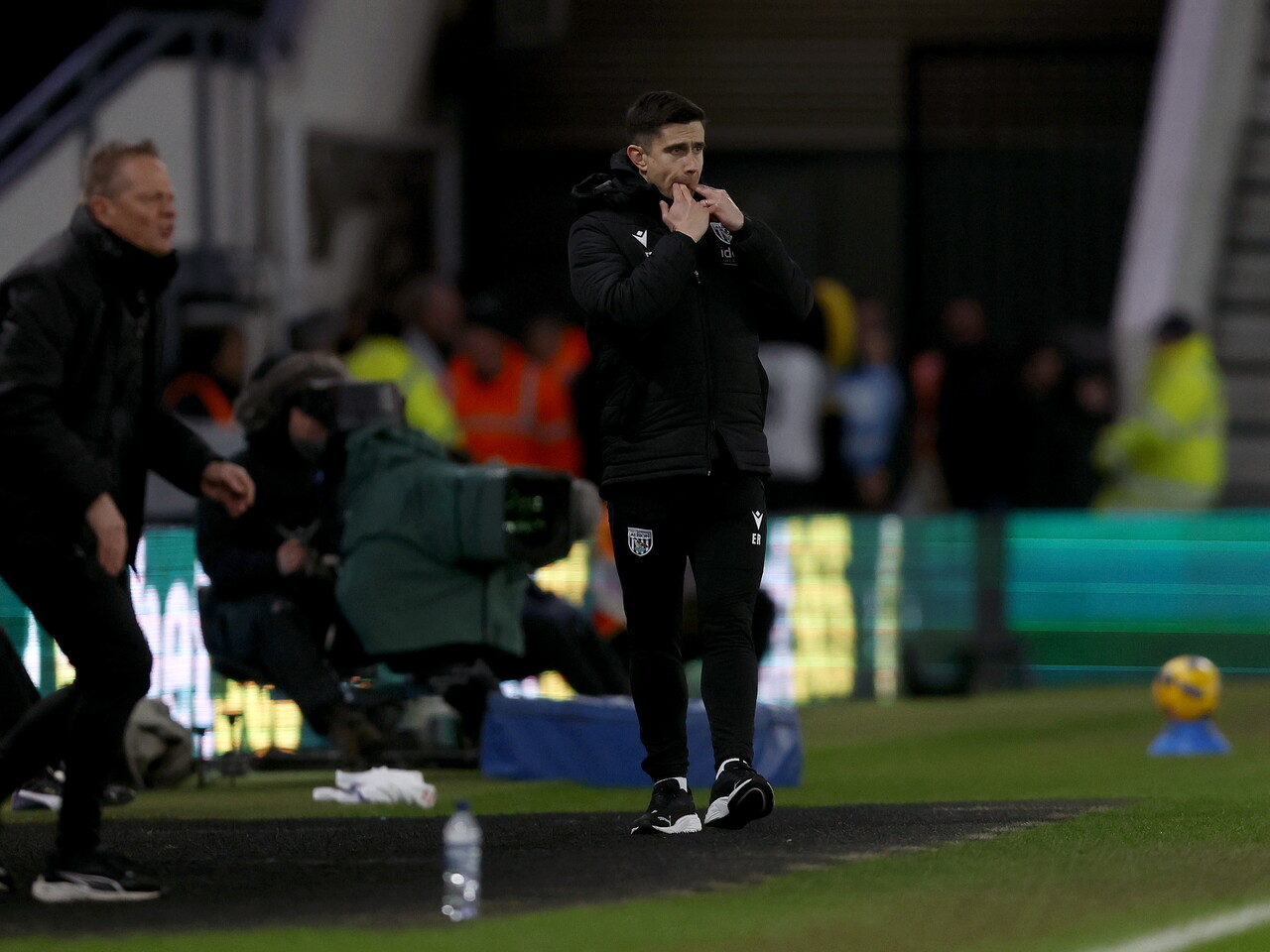 Eric Ramsay on the side of the pitch at Derby