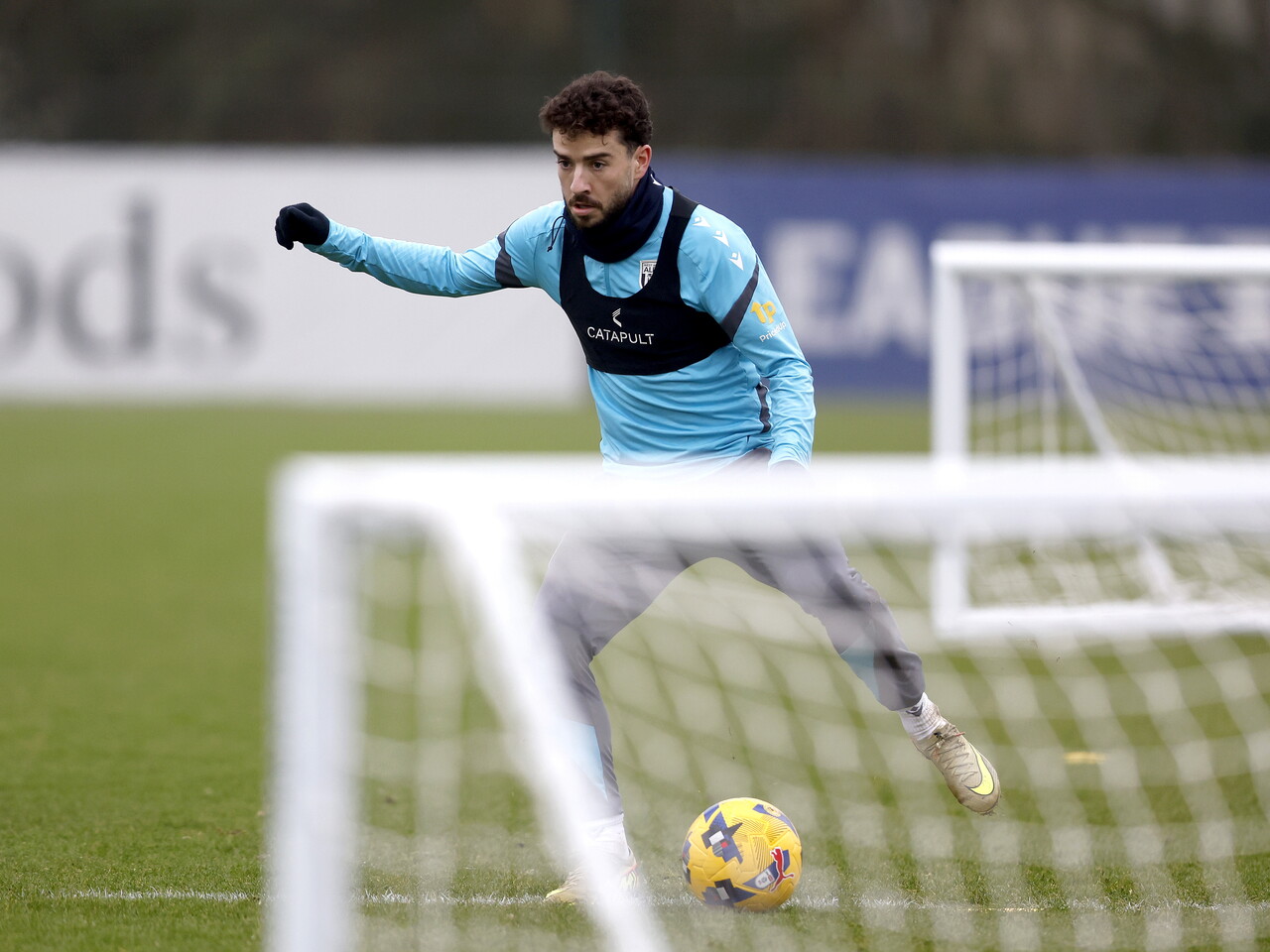 Mikey Johnston on the ball during a training session 