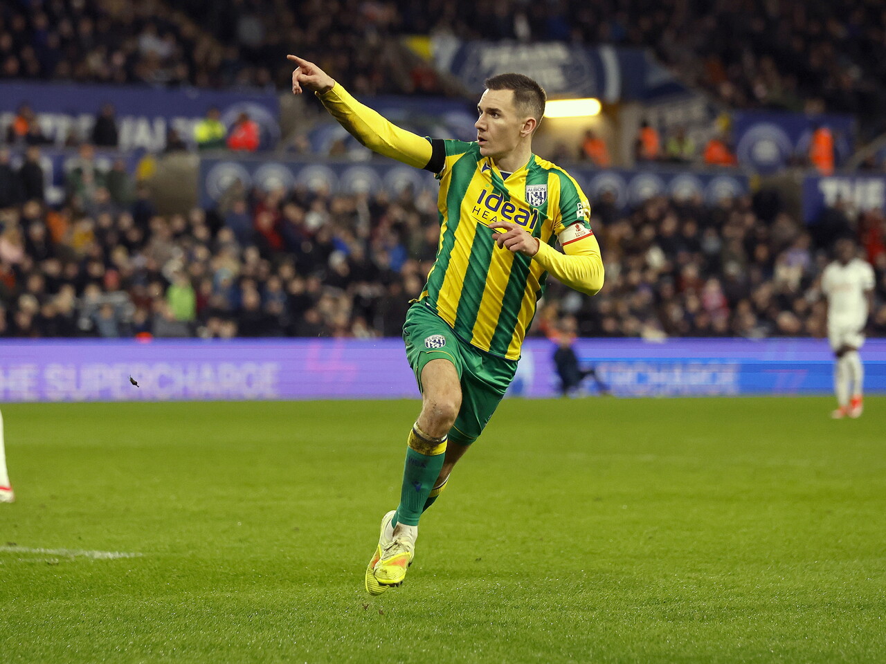 Jed Wallace celebrates against Swansea.