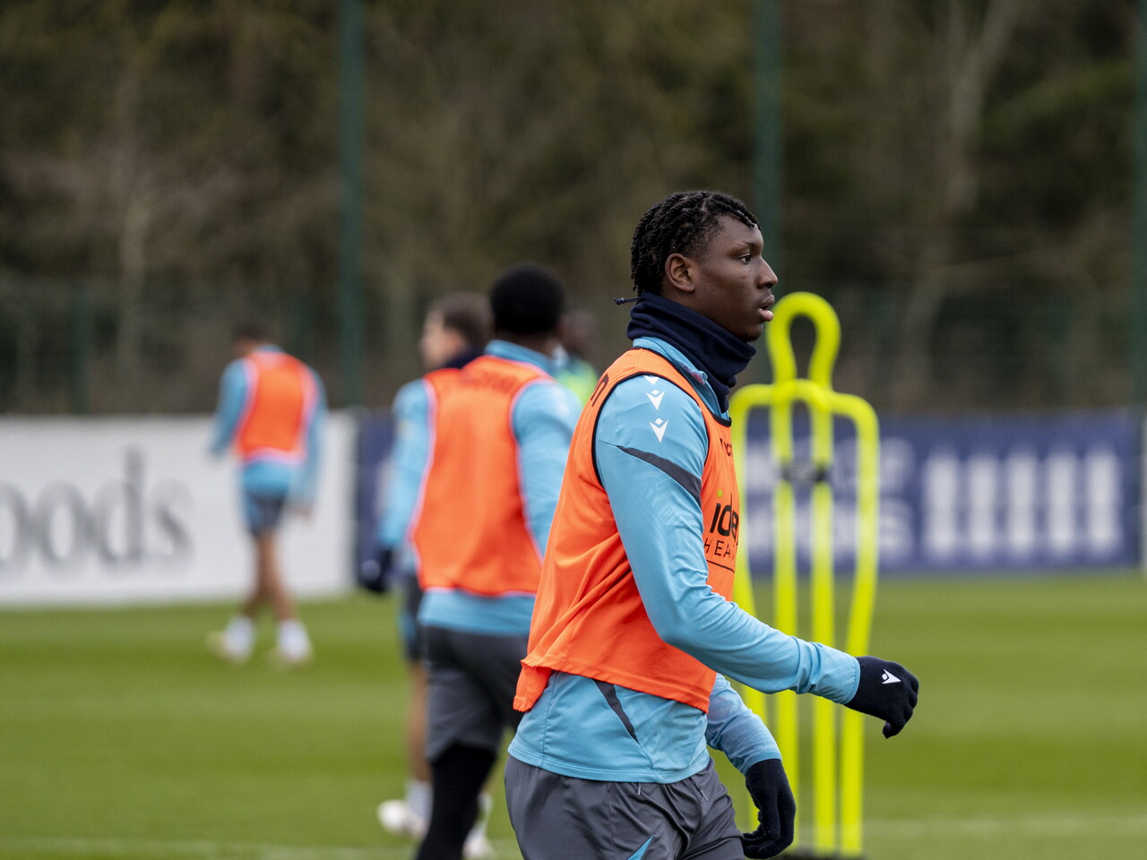 Jamal Jimoh-Aloba during a training session