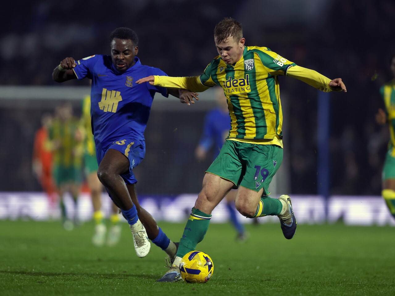 Aune Heggebø on the ball at Birmingham City 