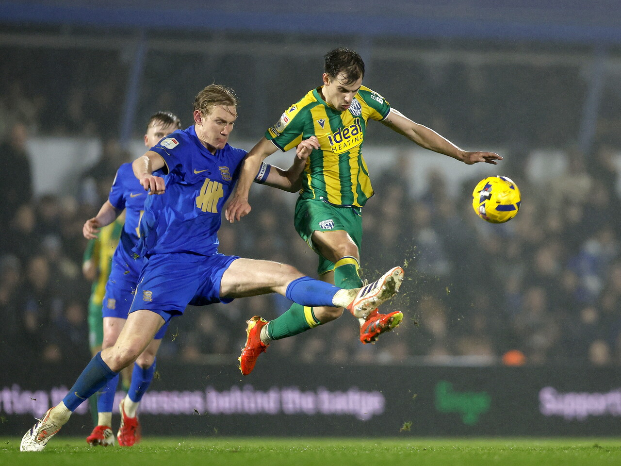Jayson Molumby on the ball at Birmingham City