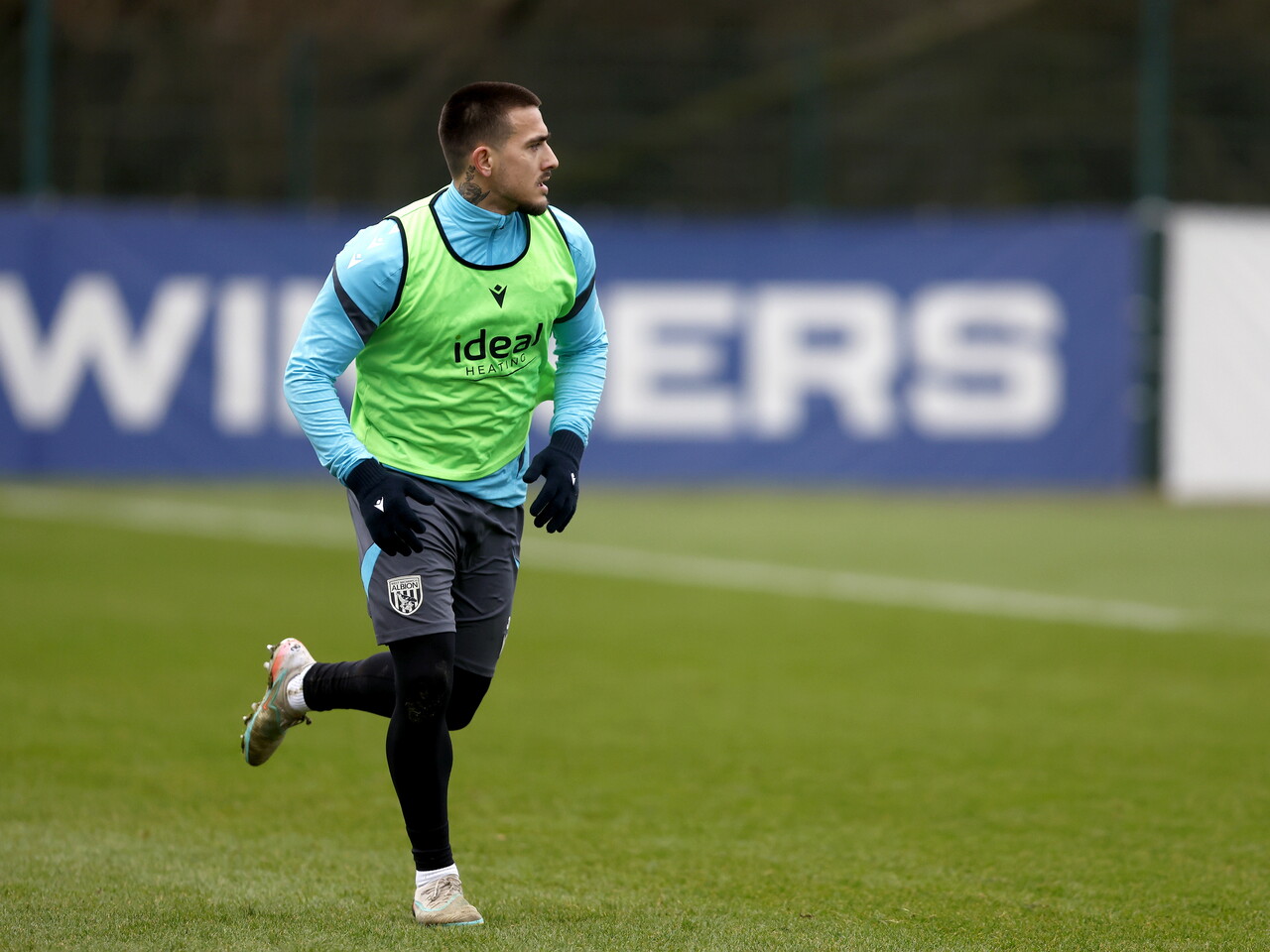 Danny Imray running during a training session