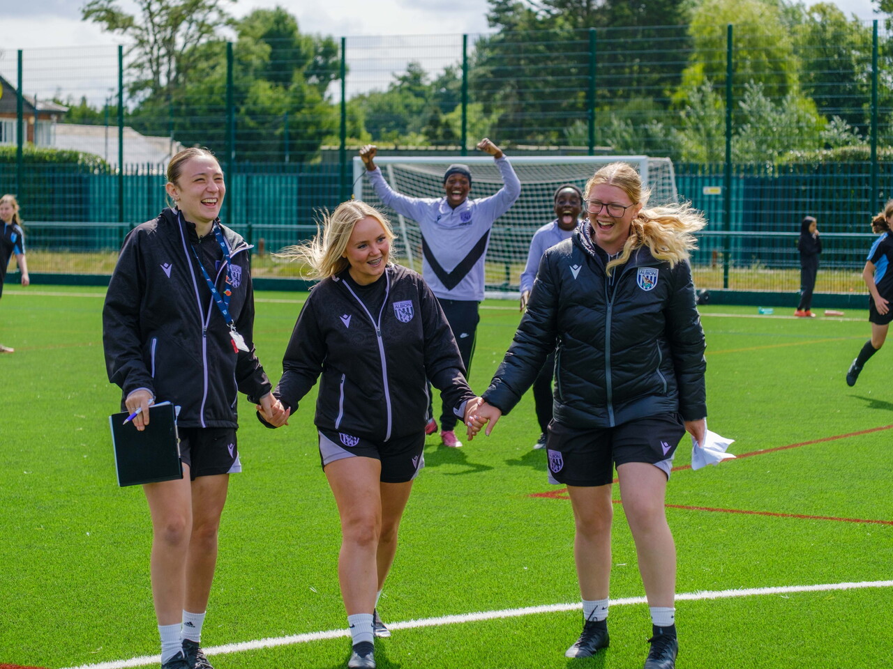 USW students with faces of joy at Girls tournament  