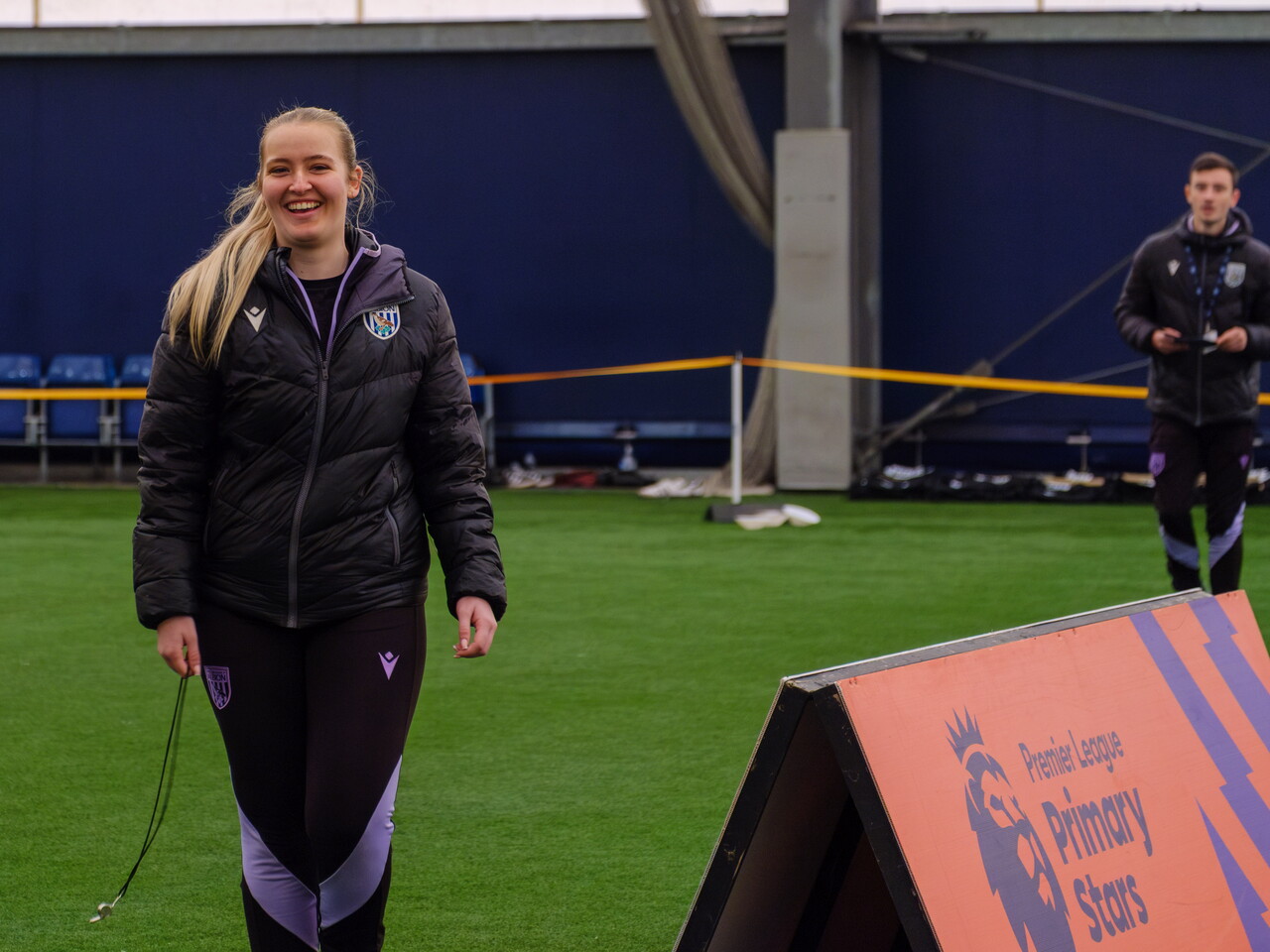 USW student at Premier League event in WBA Academy Dome