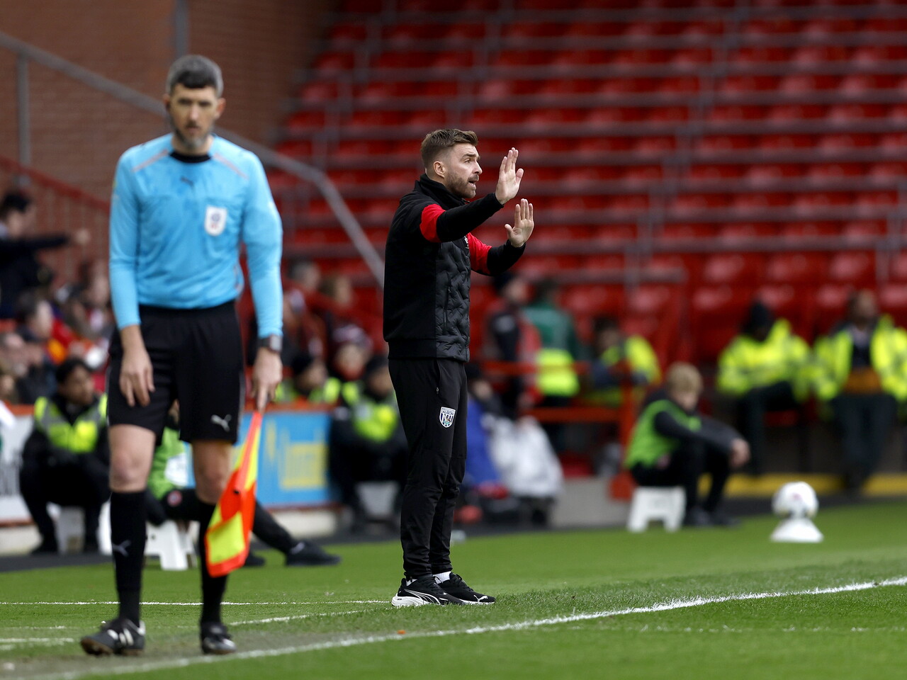 James Morrison on the side of the pitch against Sheffield United 