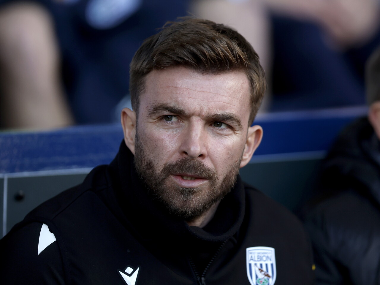 James Morrison watching on from the dugout against Hull