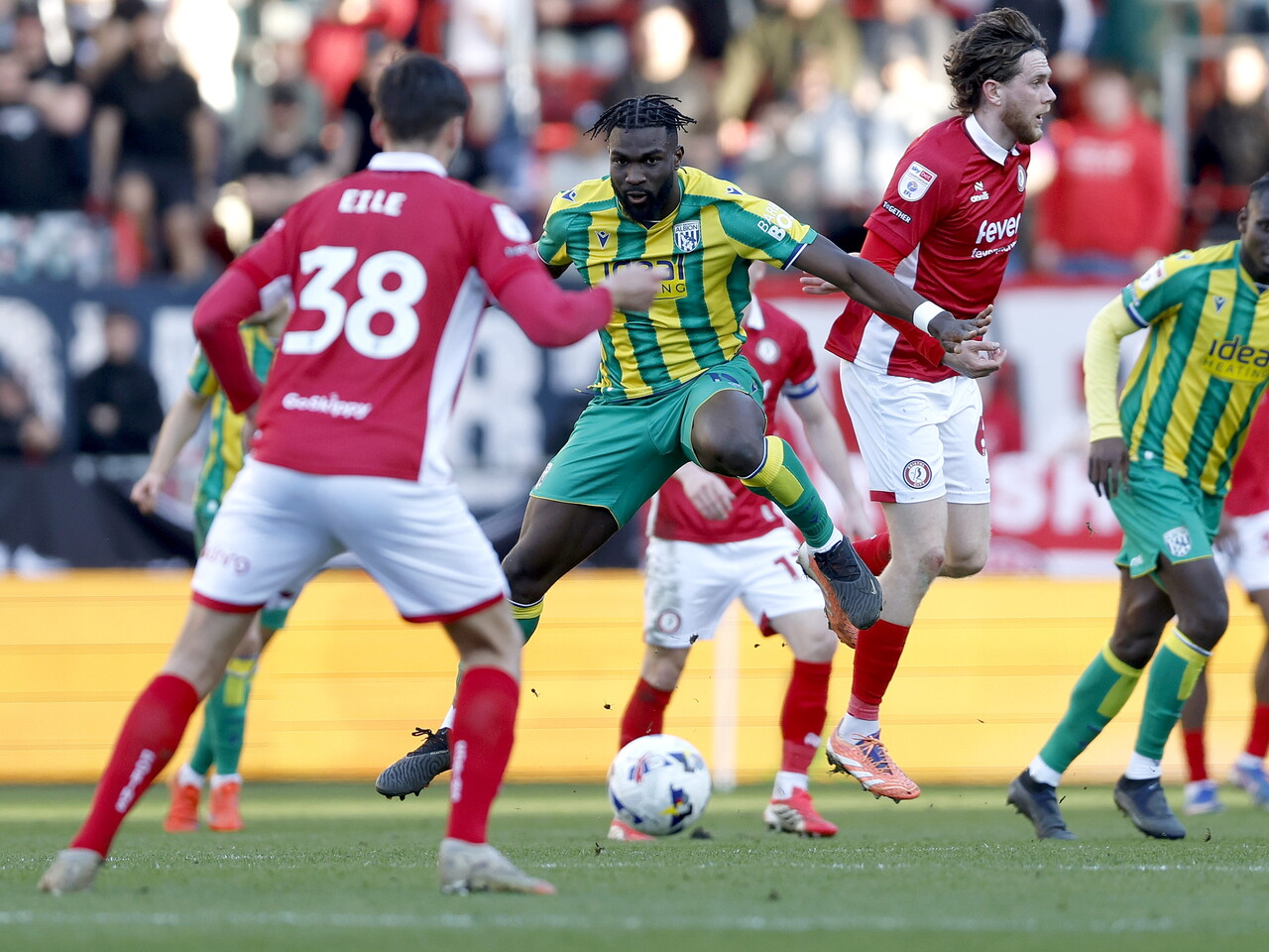 Daryl Dike on the ball at Bristol City 