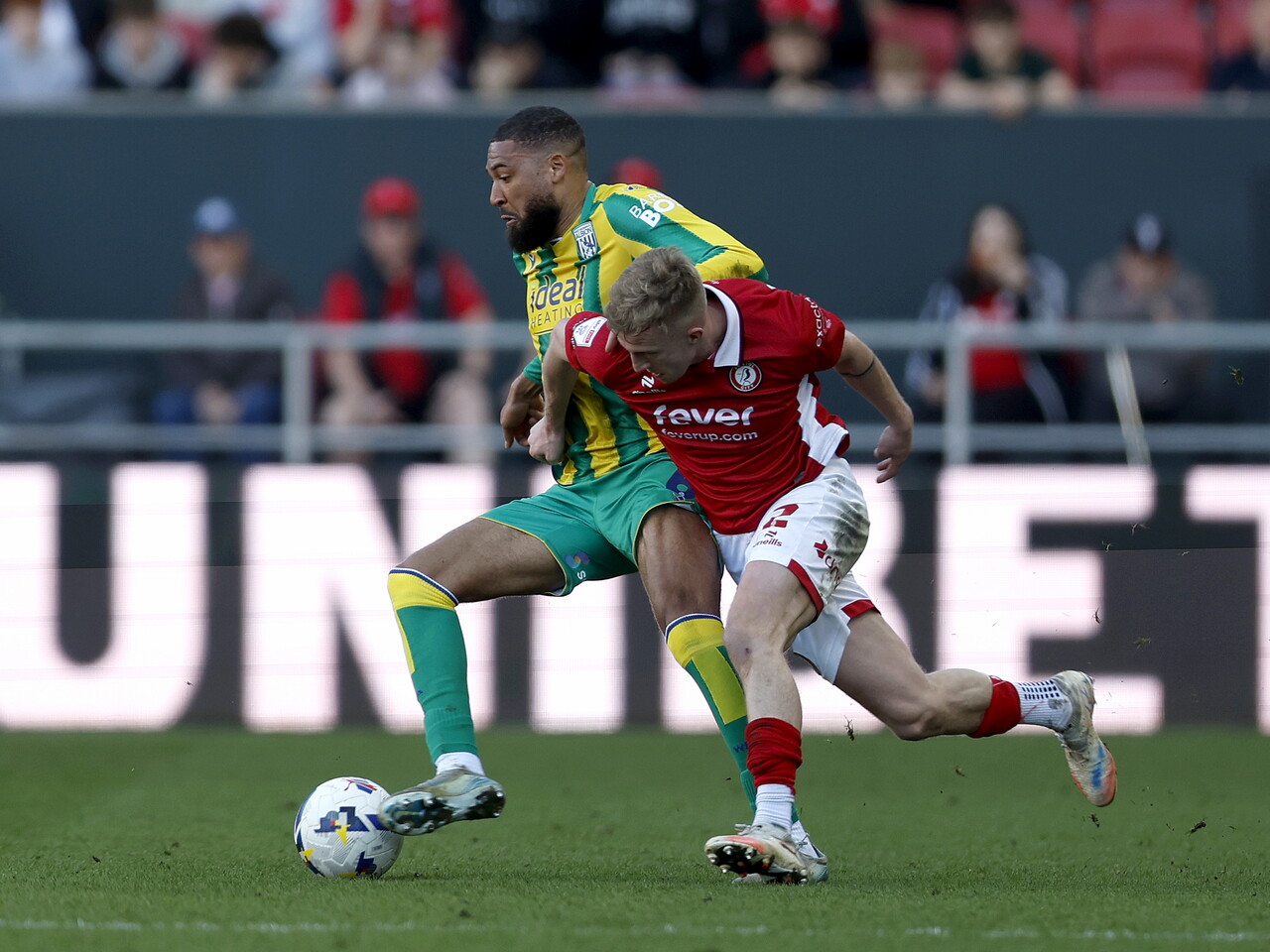 George Campbell on the ball at Bristol City 
