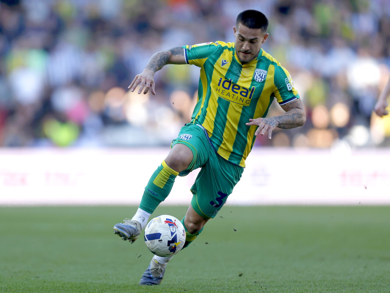 Danny Imray on the ball at Bristol City 