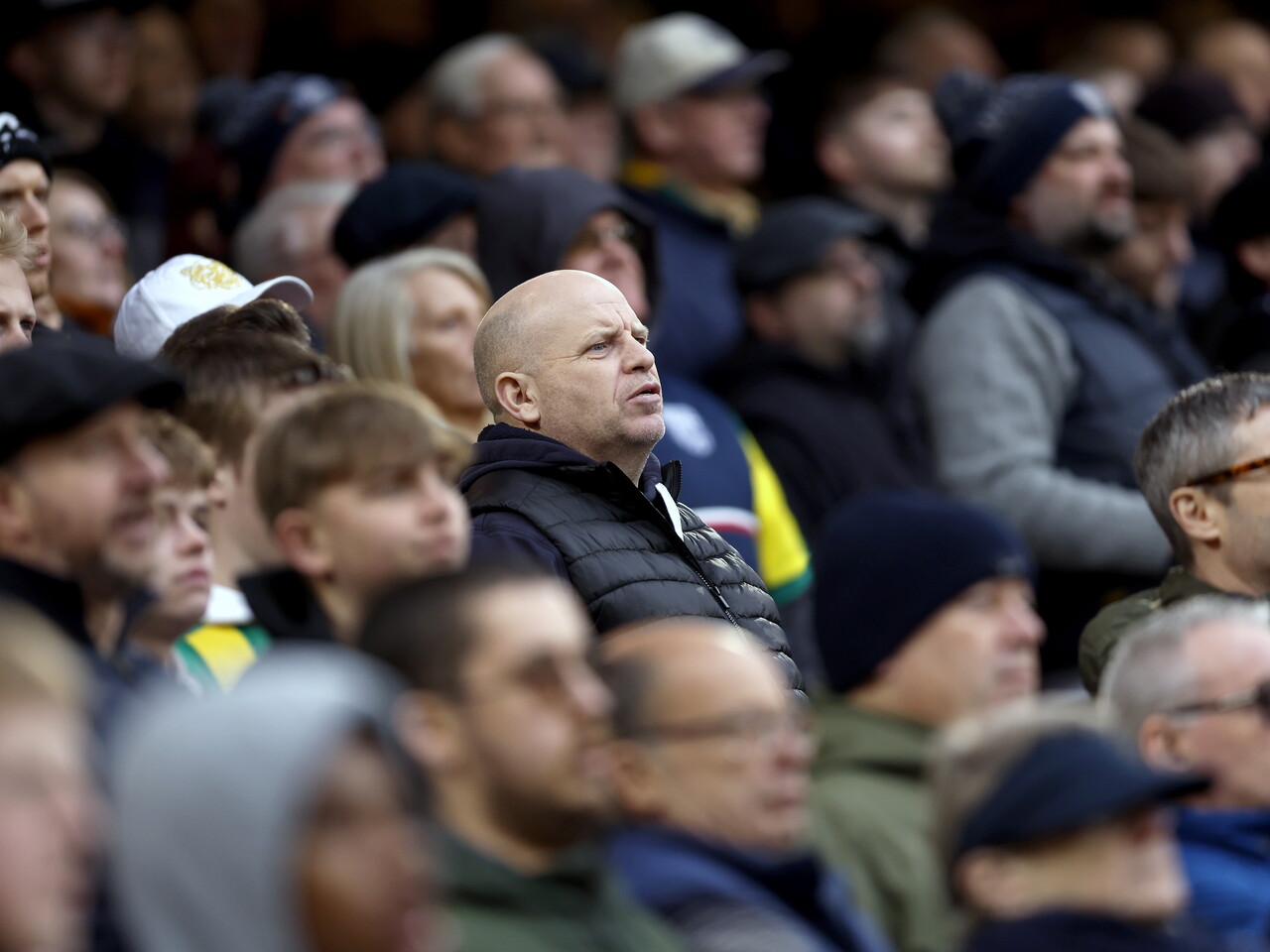 General view of WBA fans in the stand at Sheffield United