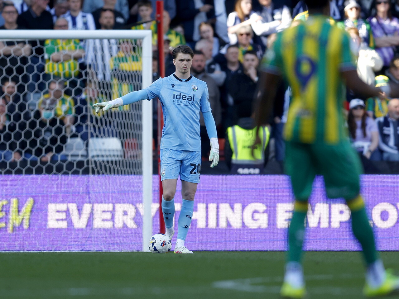 Josh Griffiths on the ball at Bristol City 