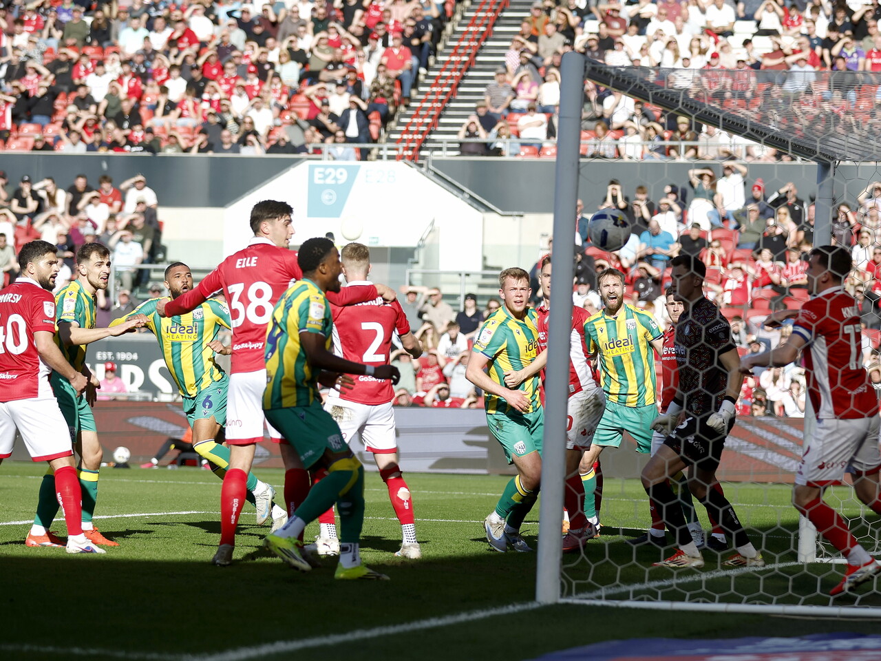 George Campbell scores against Bristol City