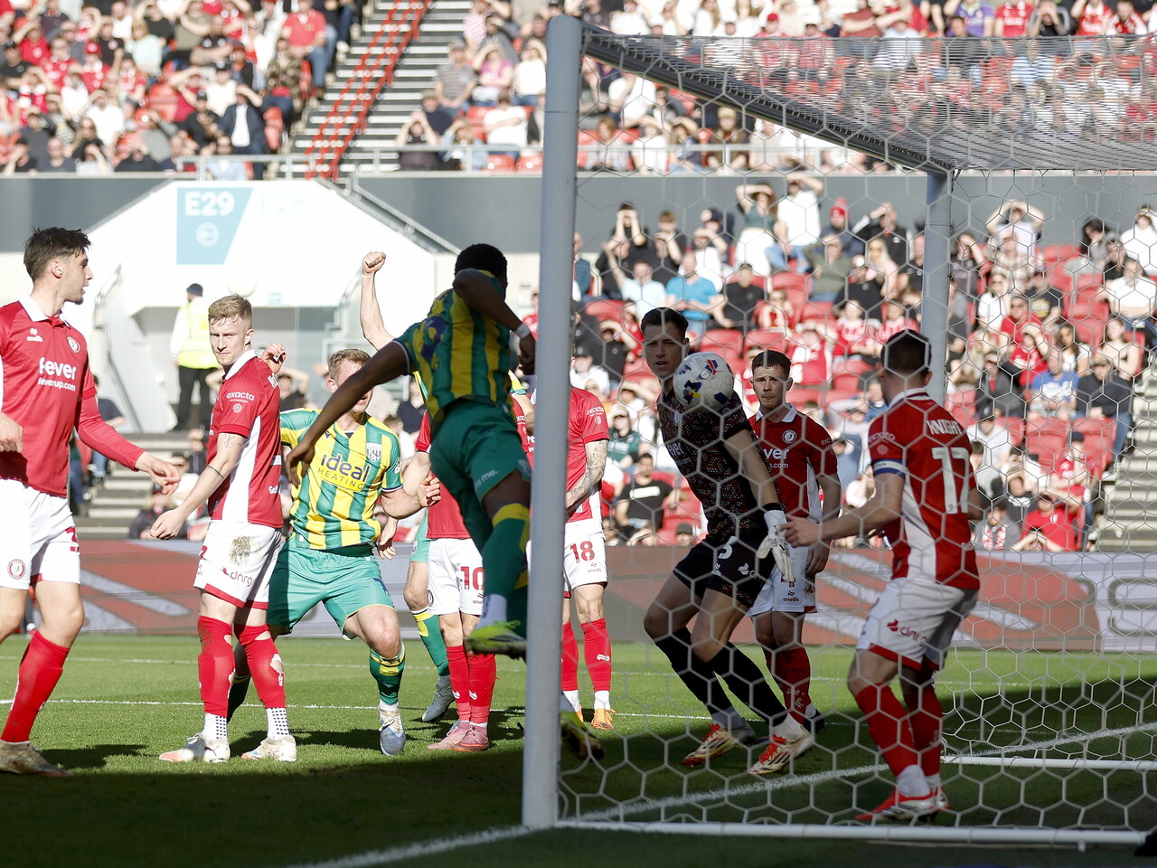 George Campbell scores against Bristol City
