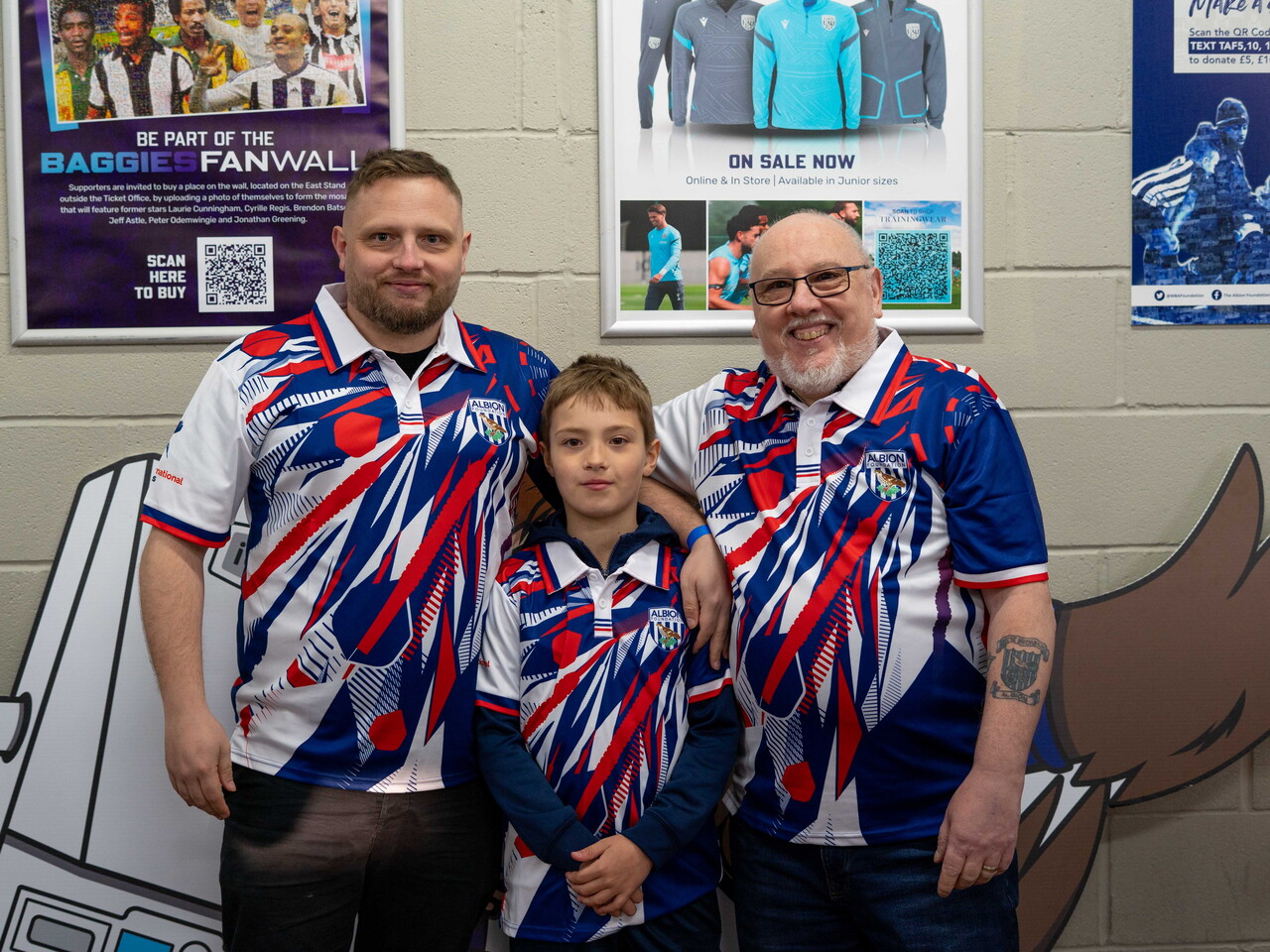 A family generation (father, son & grandson) wearing Foundation darts shirts