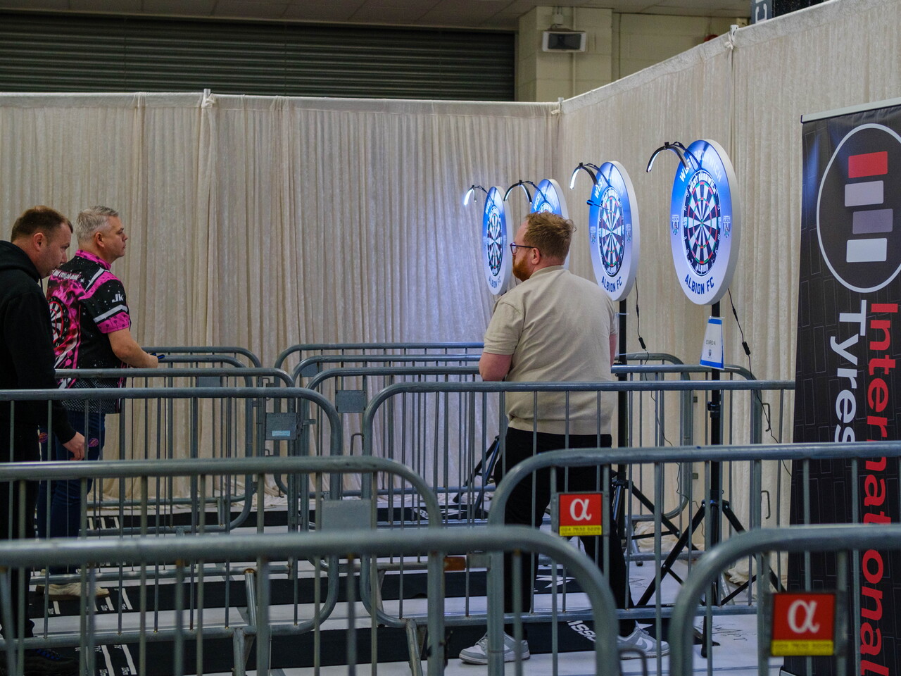 International Tyres branding in the forefront with players competing 