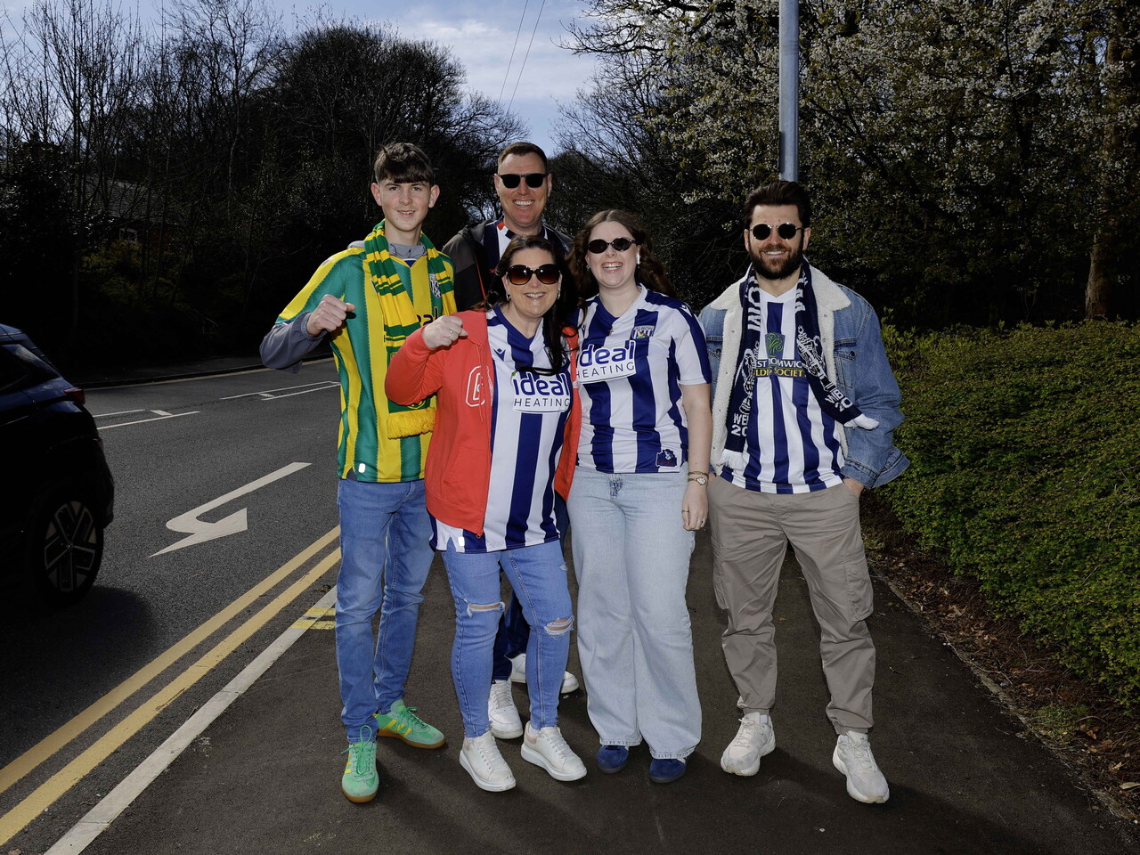 Albion fans at Blackburn