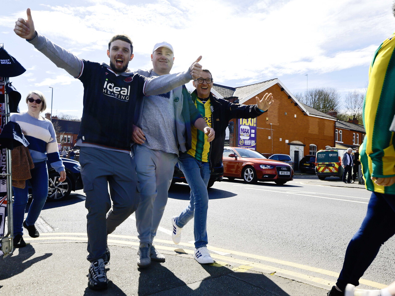 Albion fans at Blackburn