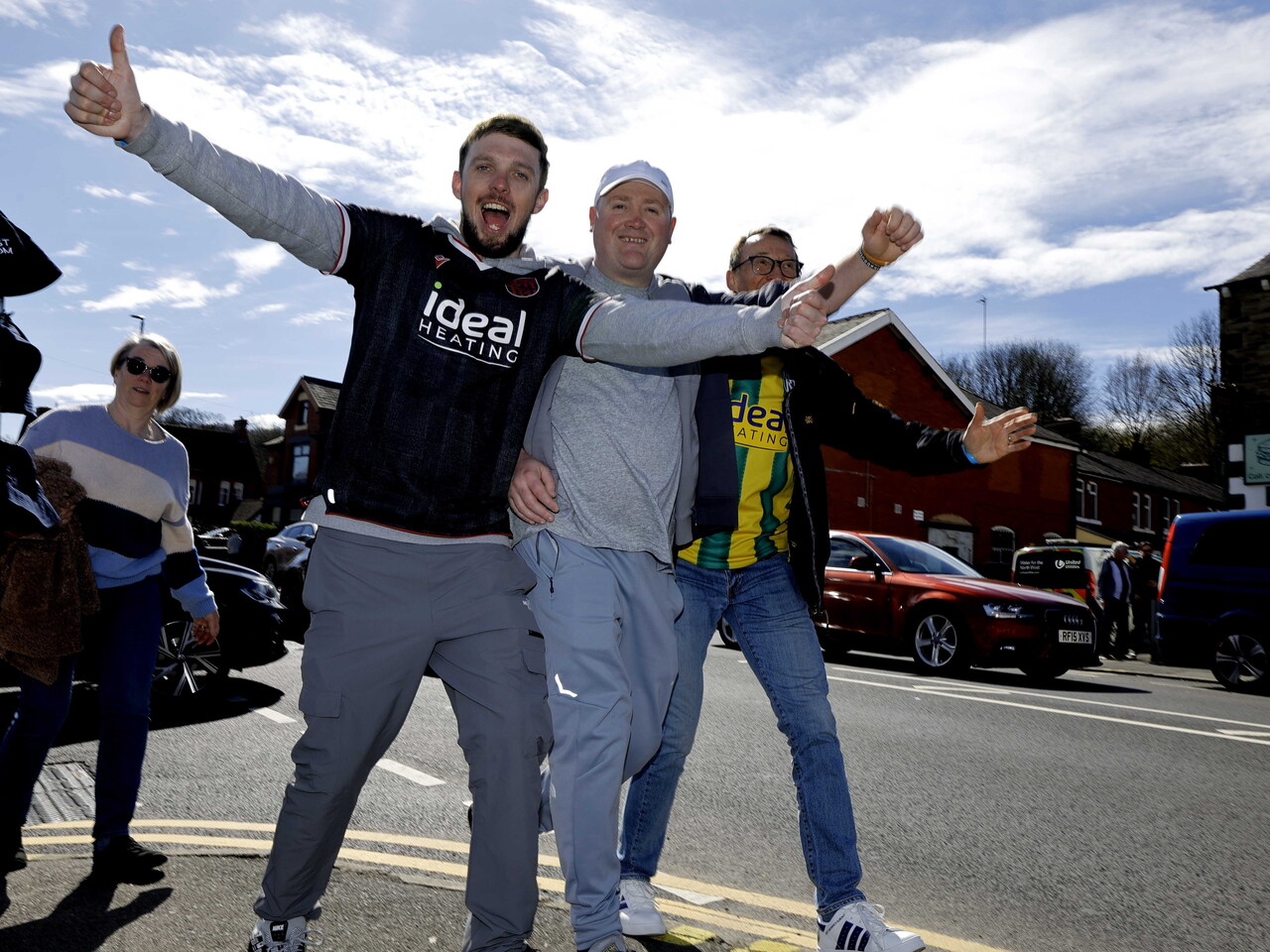 Albion fans at Blackburn