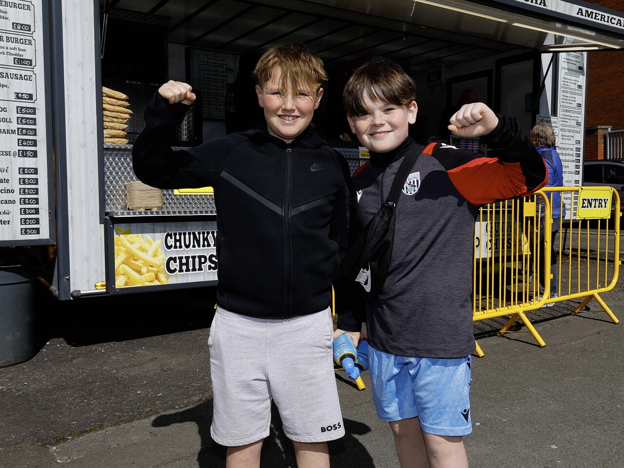 Albion fans at Blackburn
