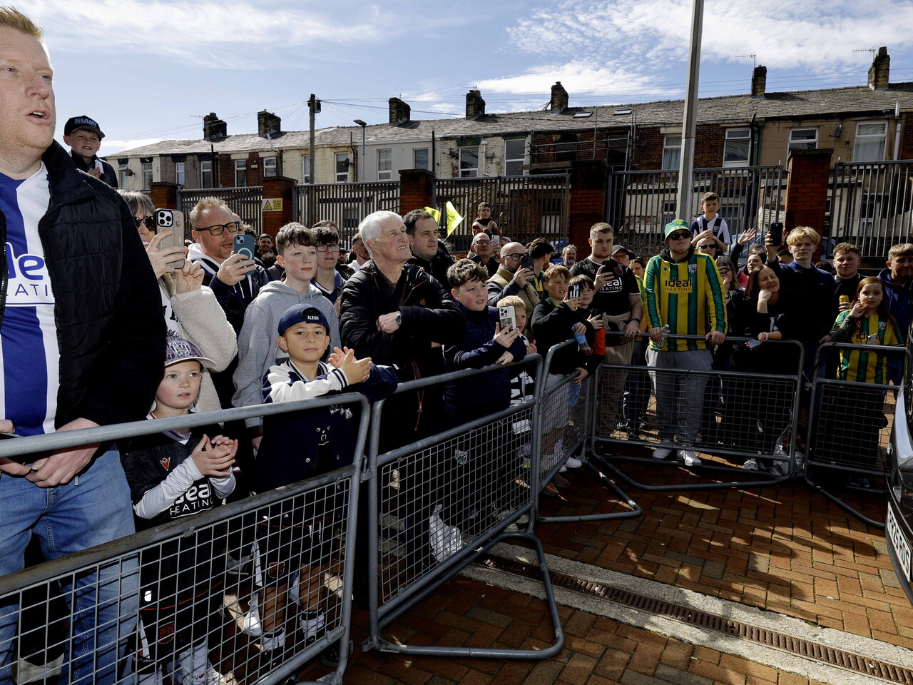 Albion fans at Blackburn