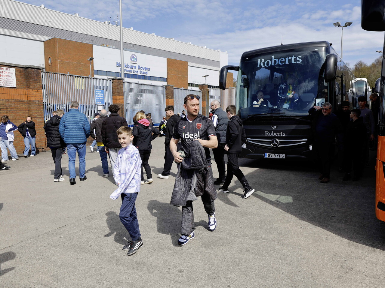 Albion fans at Blackburn