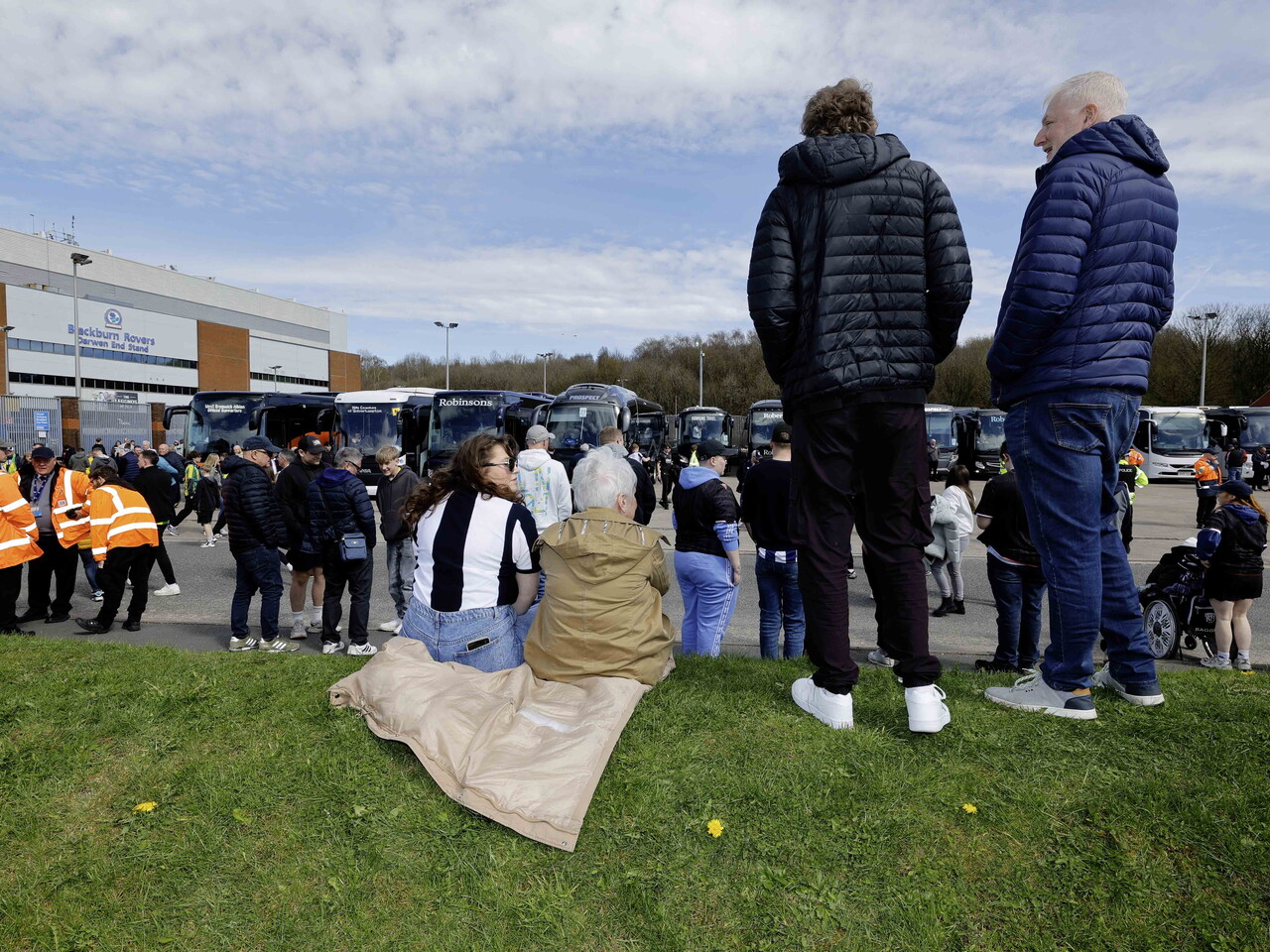 Albion fans at Blackburn