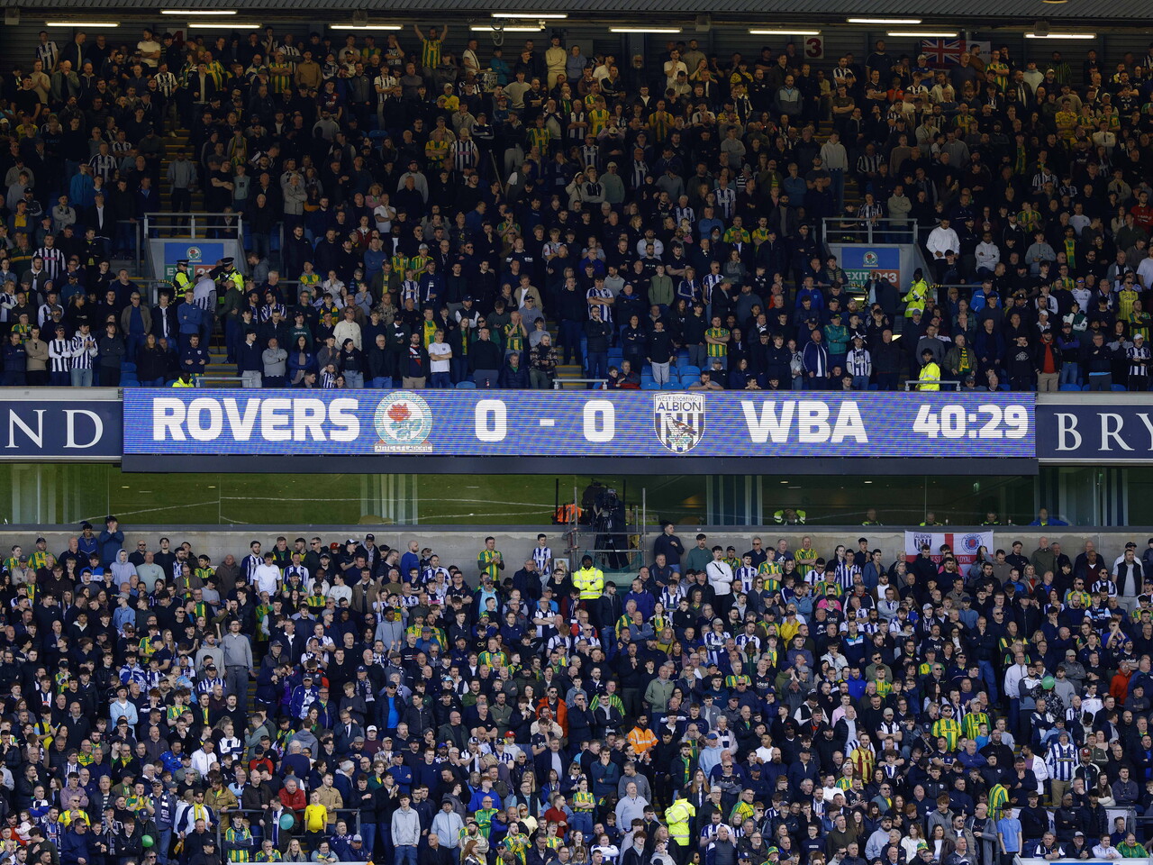 Albion fans at Blackburn