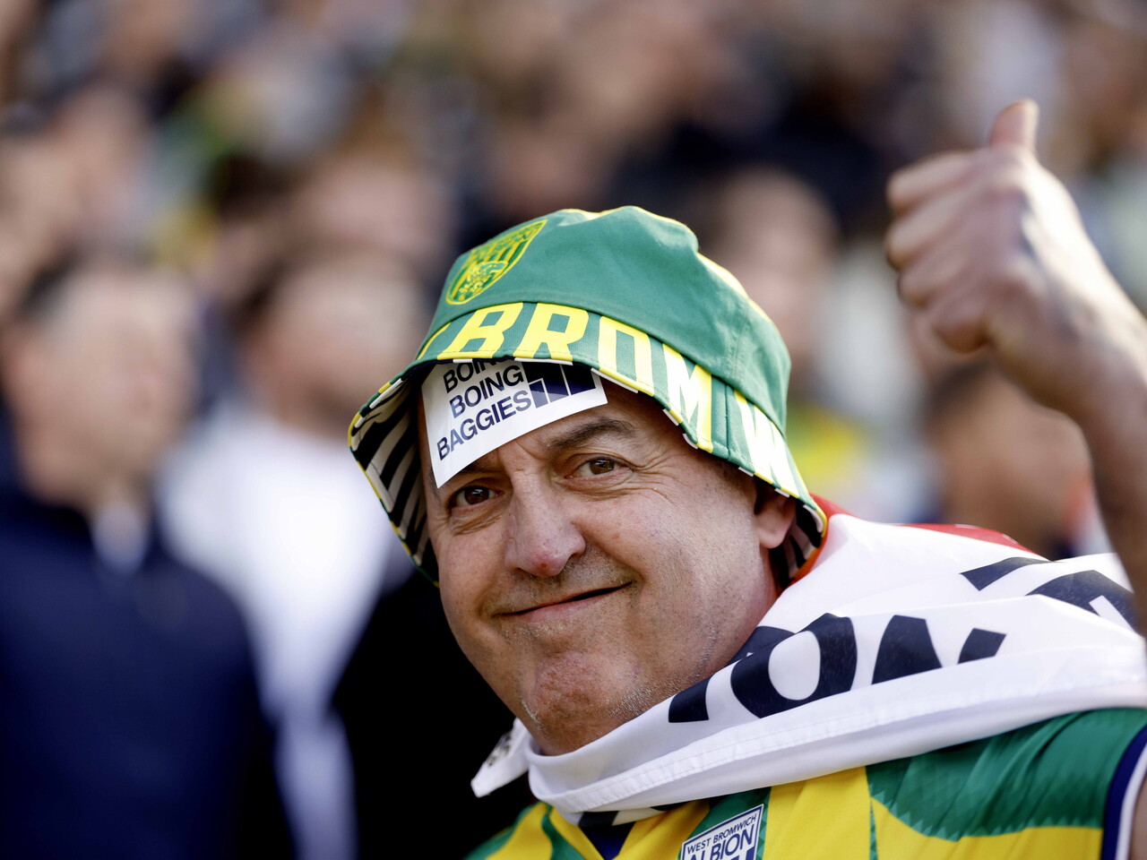 Albion fans at Blackburn