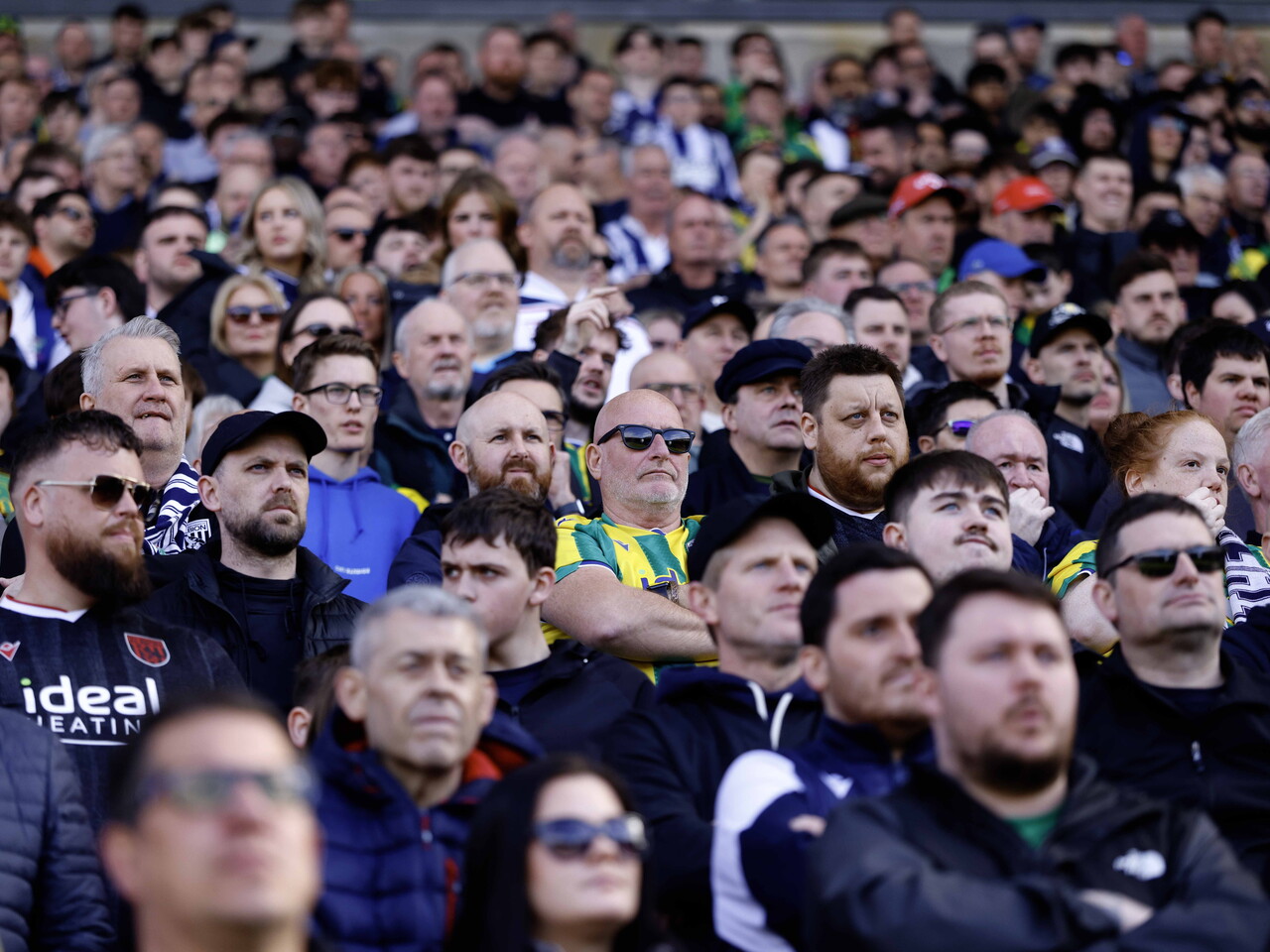 Albion fans at Blackburn