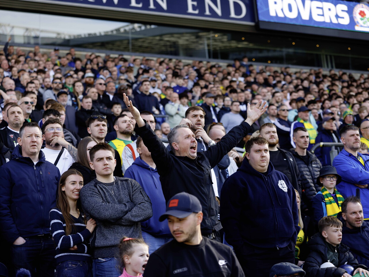 Albion fans at Blackburn