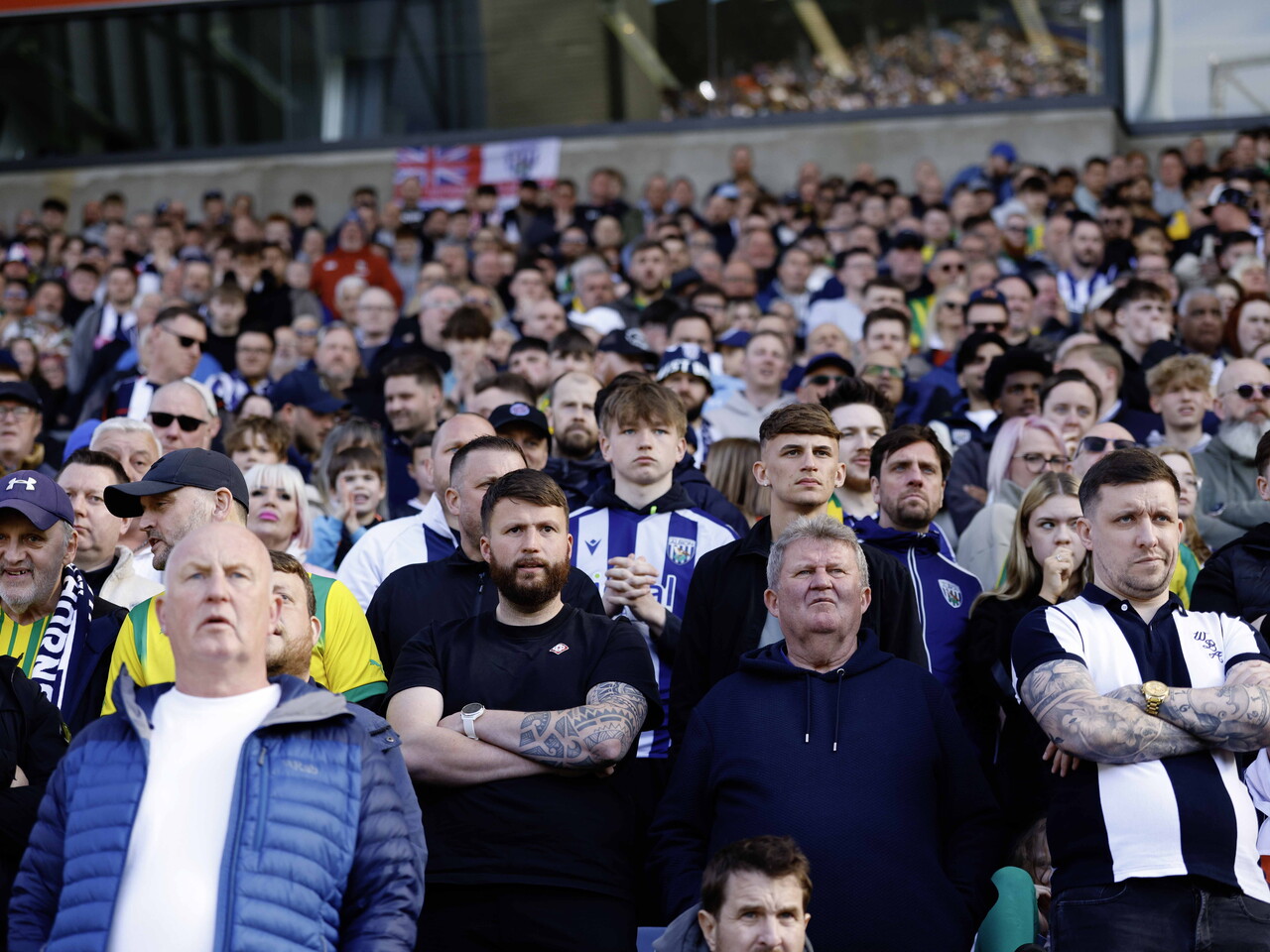 Albion fans at Blackburn