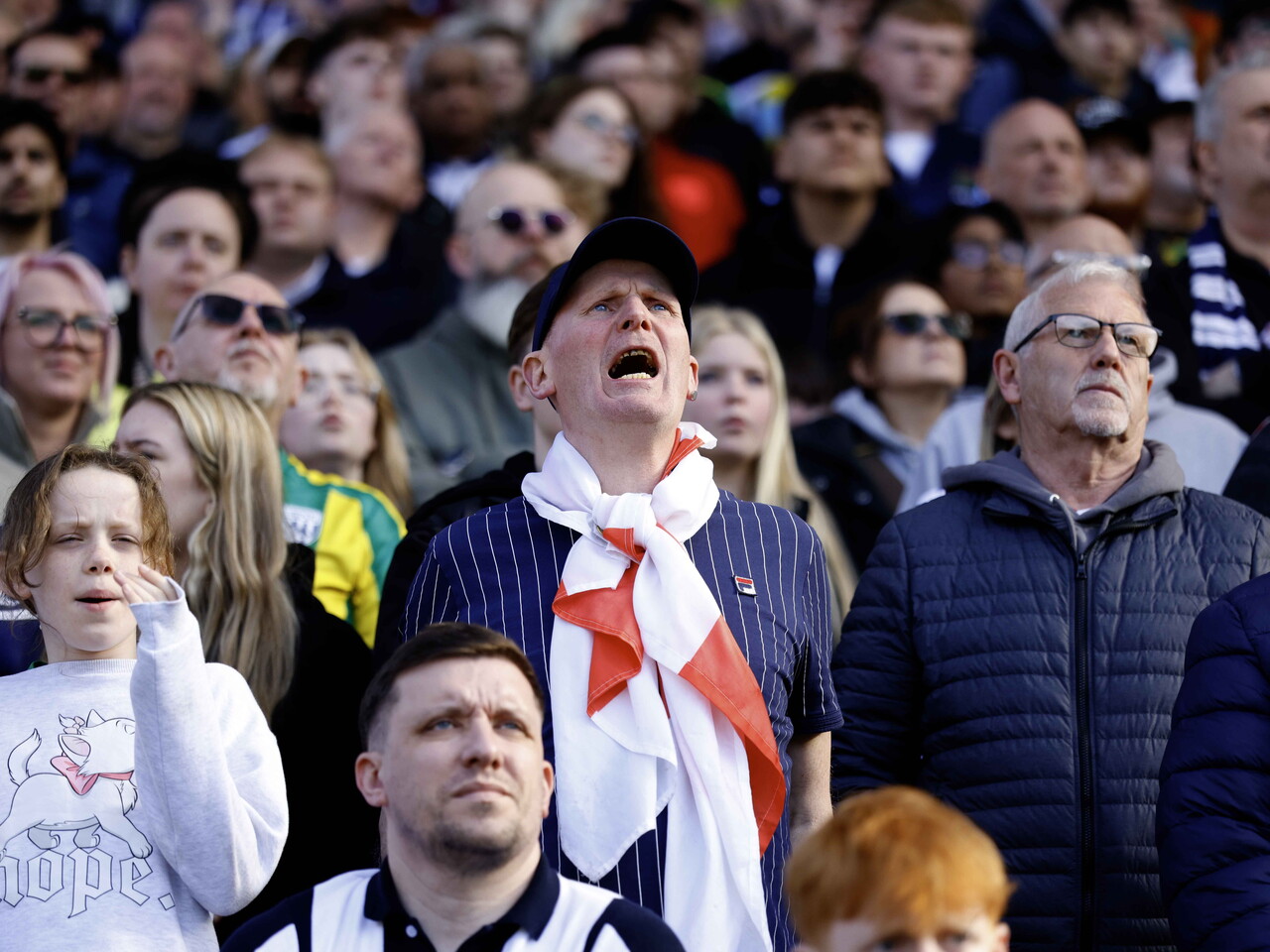 Albion fans at Blackburn