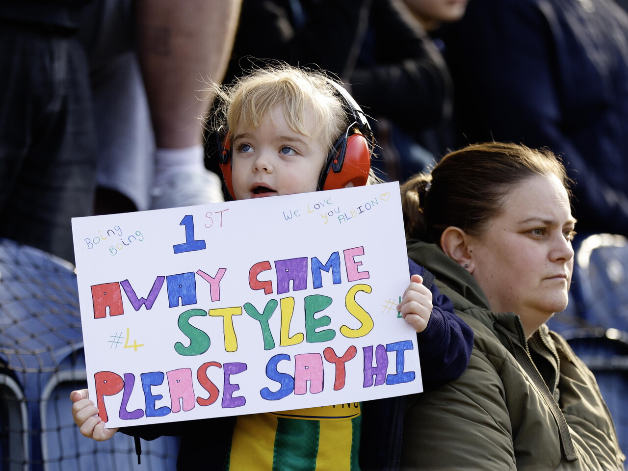 Albion fans at Blackburn