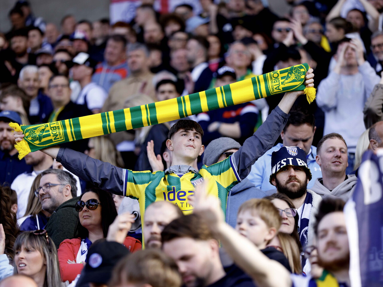 Albion fans at Blackburn