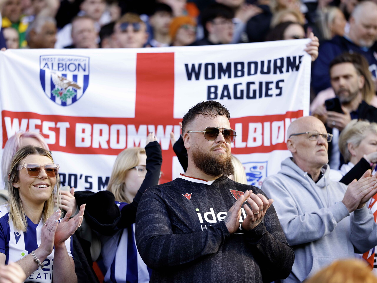 Albion fans at Blackburn